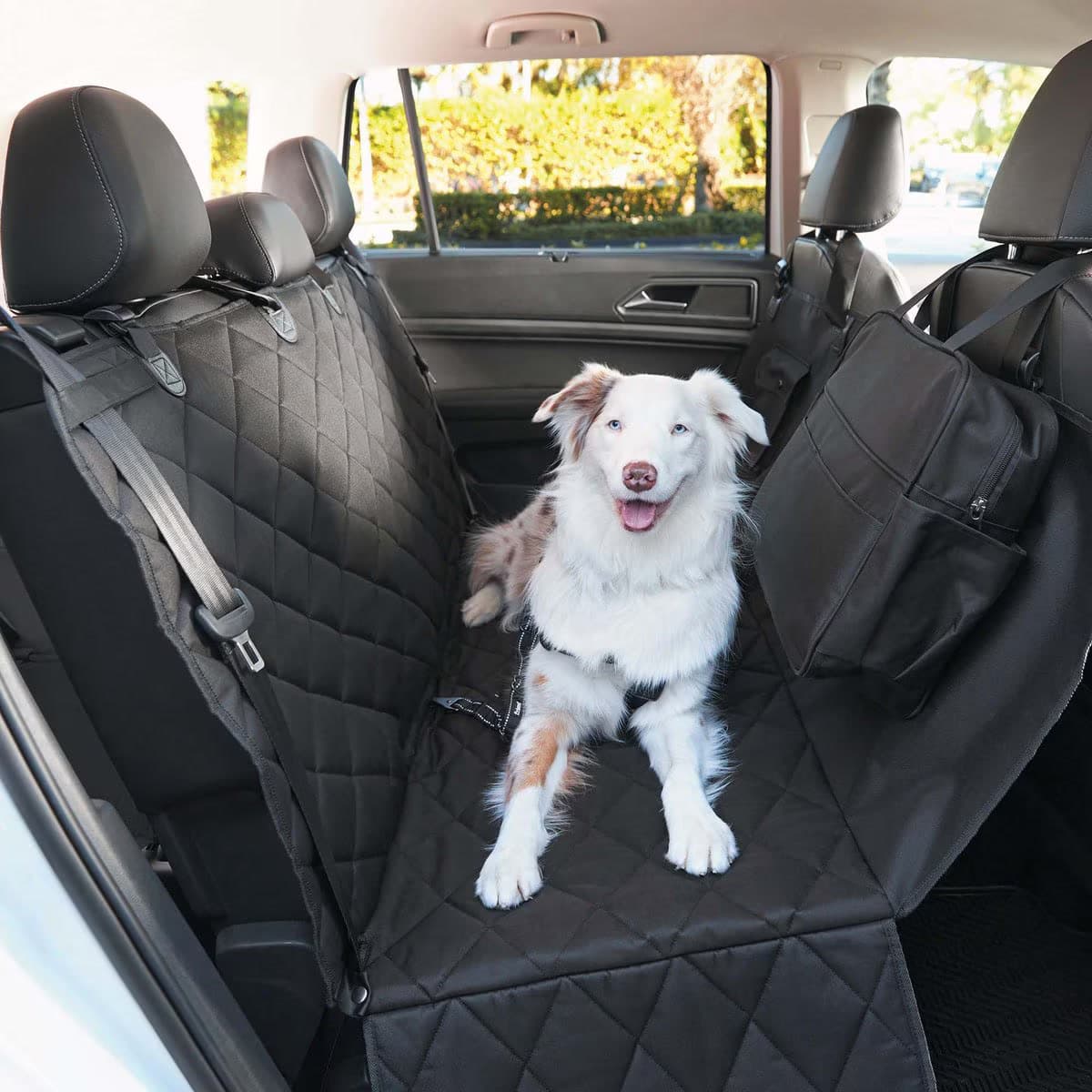 Frisco Premium Water-Resistant Hammock Car Seat Cover with Tether & Travel Bag