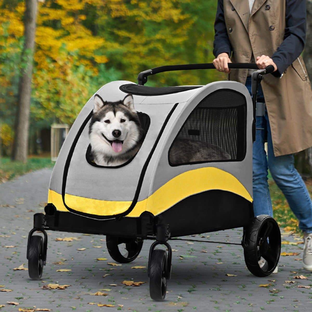 BingoPaw Foldable Dog Stroller