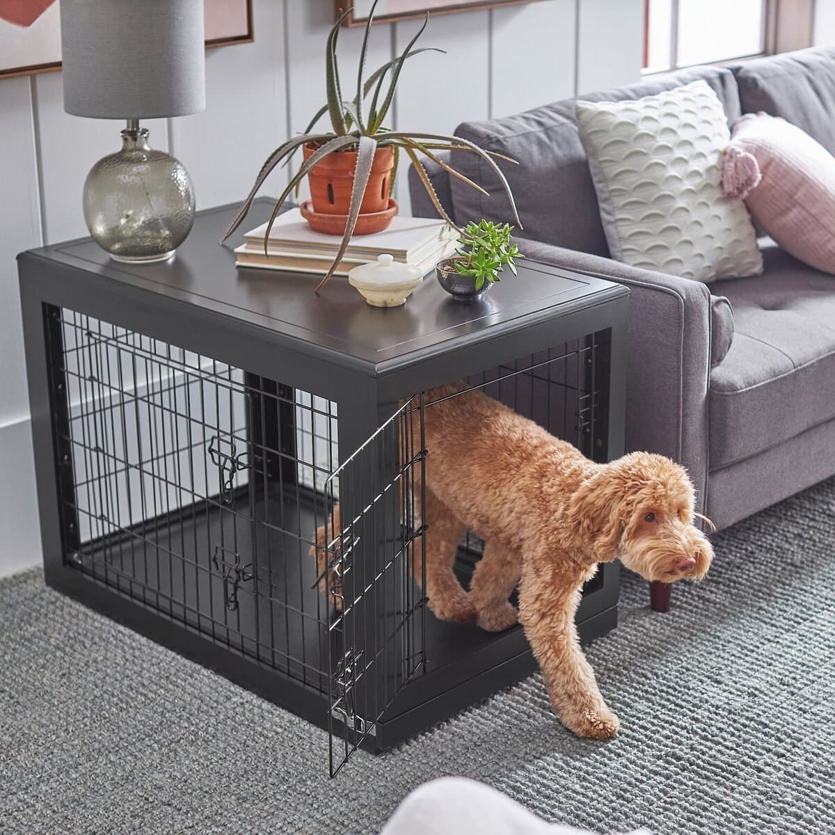 Frisco Double Door Furniture Style Dog Crate