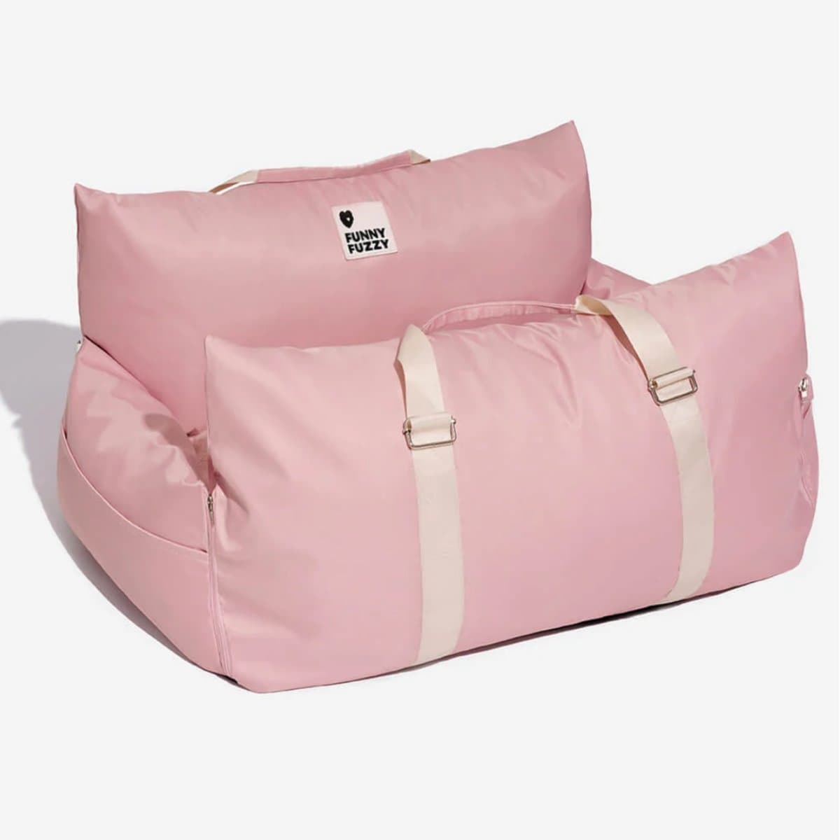 FunnyFuzzy First Class Waterproof Machine Washable Bolster Dog Car Double-Seat Bed